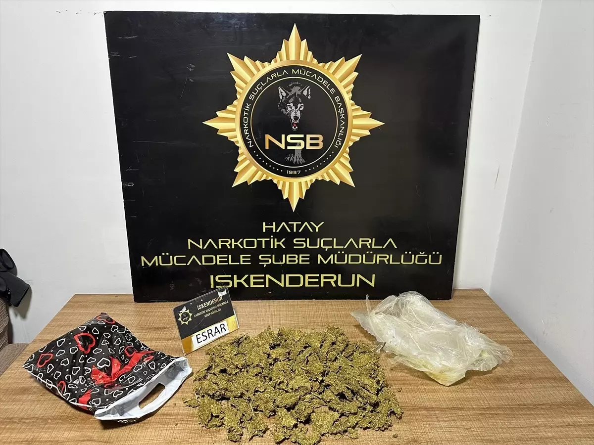 İskenderun’da 1,1 Kilo Esrar Kaçakçılığına Darbe: Sürücü Tutuklandı
