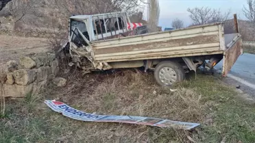 Kaza sonrası araçların görüntüsü