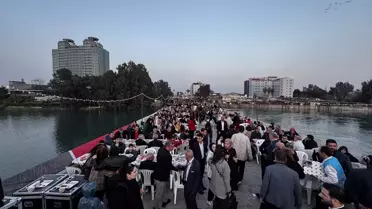 Semazenler iftar programında performans sergiledi