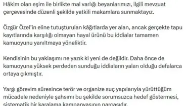 Bakan Gürlek'in dava dosyasını imzalaması