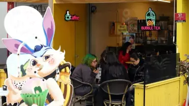 Bubble tea içeceği ve tapioka topları