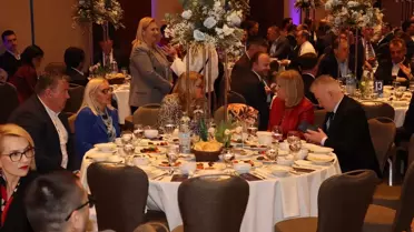 İftar programı sırasında Halkbank yetkilileri