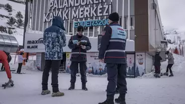 Palandöken Kayak Merkezinde Jandarma Görevi 7/24 Sürüyor
