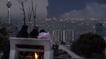 Orta Doğu haritası üzerinde gerilim