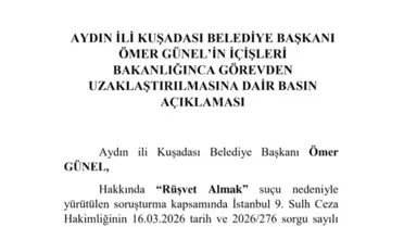 Görevden uzaklaştırılan Ömer Günel