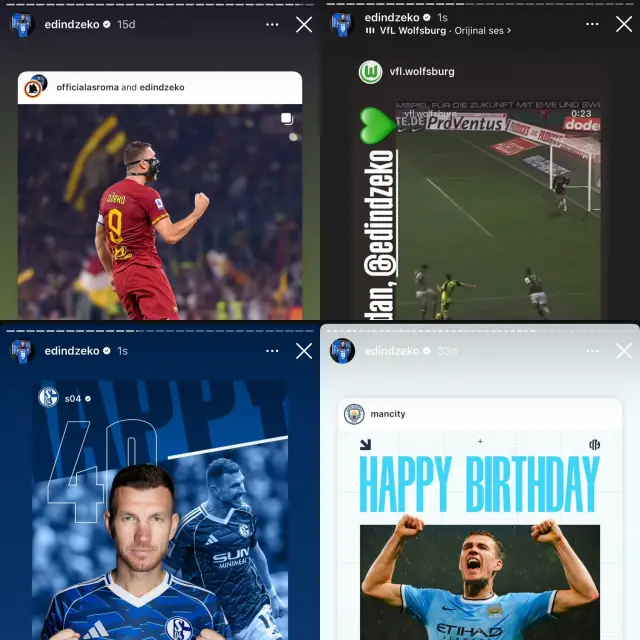 Dzeko’nun doğum günü fotoğrafı