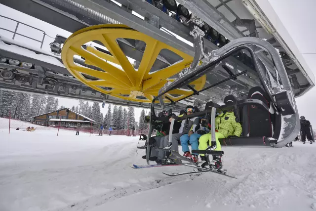 Kayak merkezinin konaklama alanı