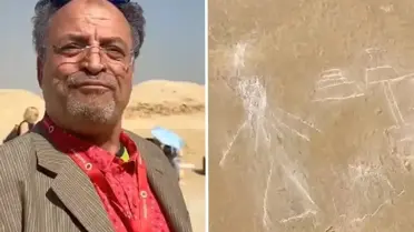 Unas Piramidi'nin çöpten çizim örneği