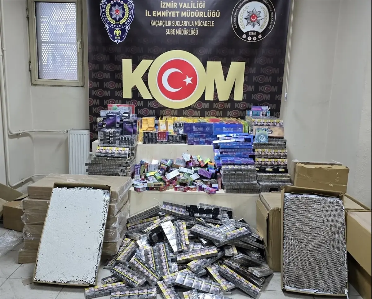 İzmir'de Gümrük Kaçağı Tütün Operasyonu Sonuçlandı: Şüpheli Tutuklandı