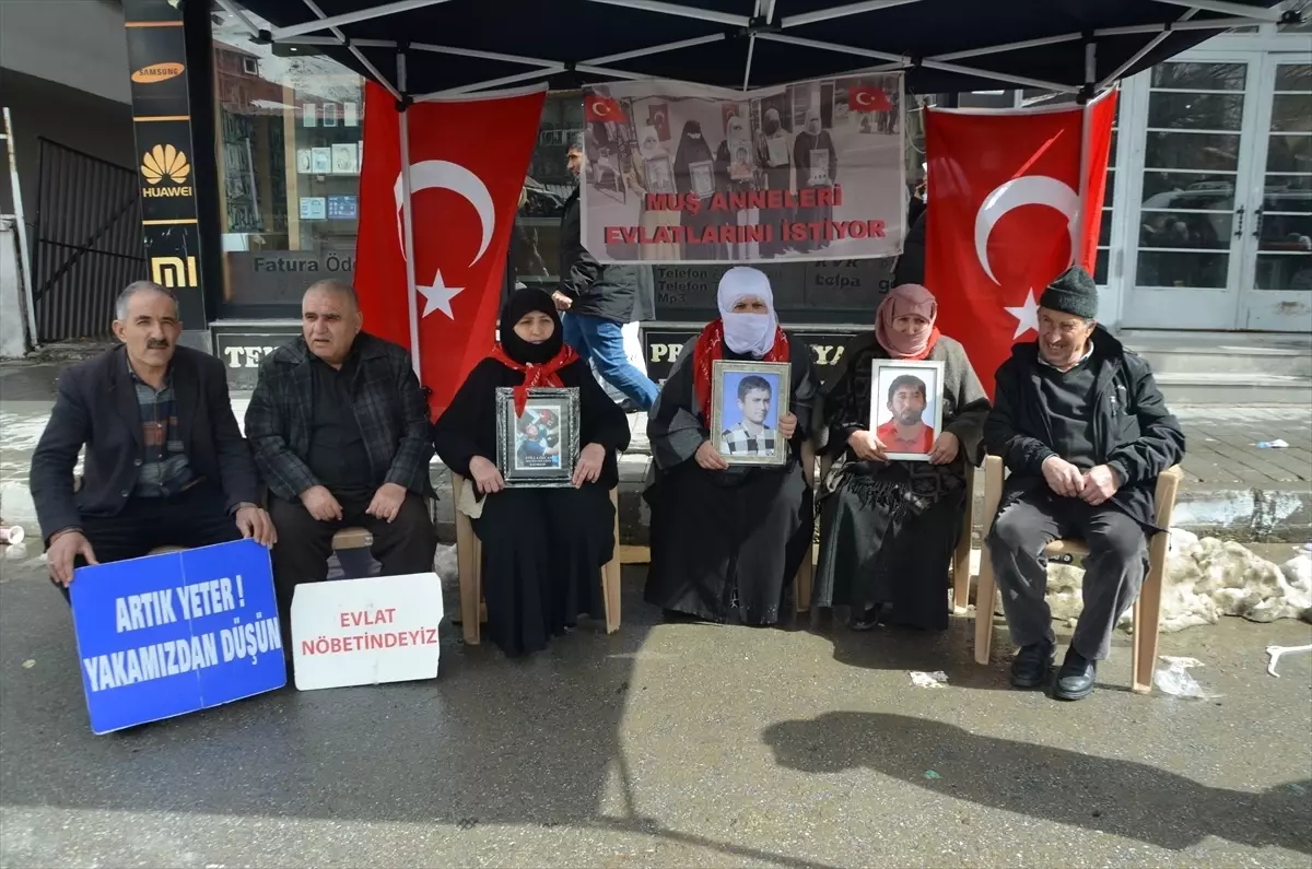 Muş'ta Evlat Nöbeti Sürüyor: Aileler DEM Parti Binası Önünde Sessiz Direniş