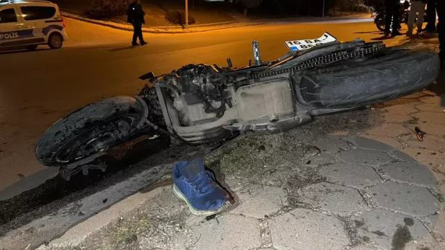 Kaza sonrası polis ekipleri