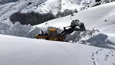 Bitlis yollarında yoğun kar temizleme çalışması
