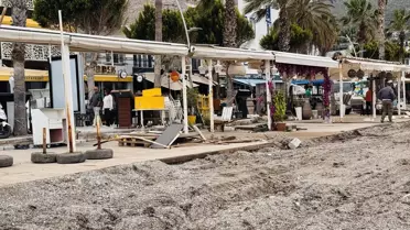 Yıkım alanının öncesi ve sonrası görüntüsü