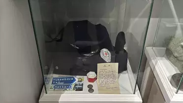 Müzede sergilenen şehit kıyafetleri