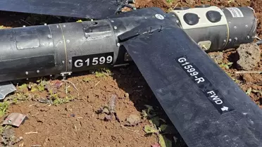 Düşen İHA'ların enkazı