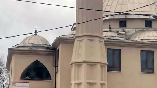 Leylek yuvasının kaldırıldığı an