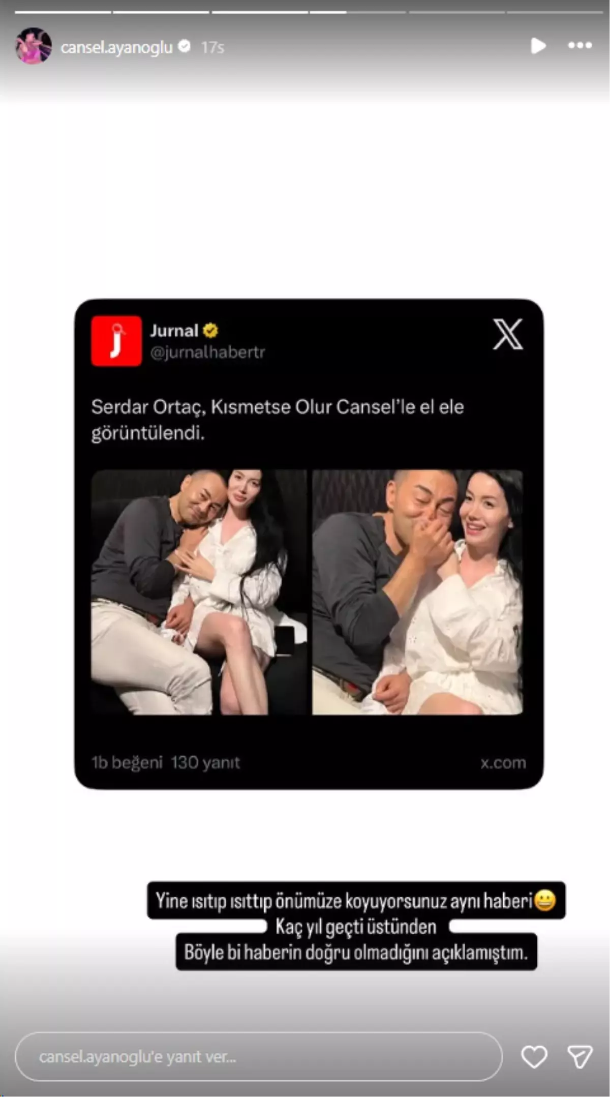 Cansel Ayanoğlu, Eski Fotoğraflarıyla Gündemde: Serdar Ortaç’la İddialara Yanıt Verdi