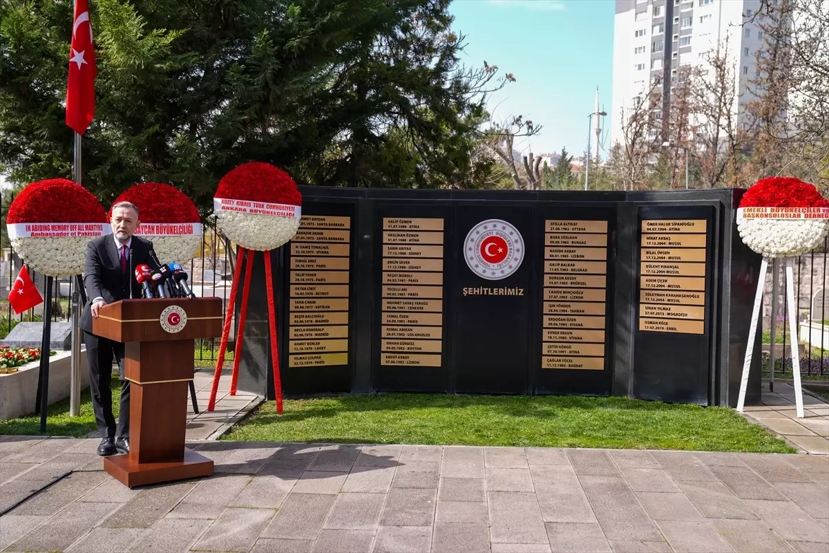 Ankara’da Dışişleri Şehitleri Anma Töreni Gerçekleştirildi