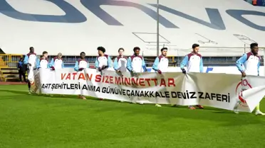 Maç sahasından bir kare