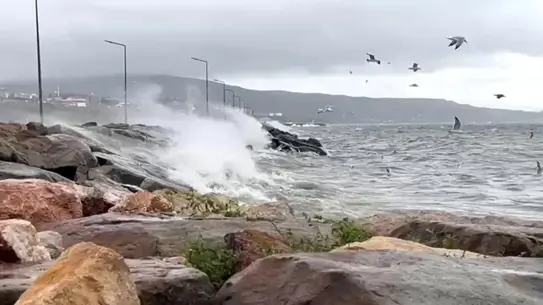 Sağanak yağışın etkili olduğu bölge haritası