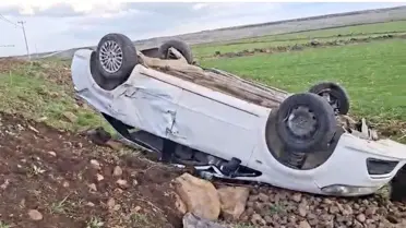 Kaza yerindeki araçlar