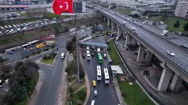 Otogar girişinde bayram seferleri