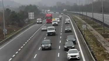 Bolu ve Düzce kesimindeki trafik akışı