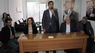 Bayramlaşma programından bir an