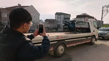 Ceza tutanağı ve motosiklet