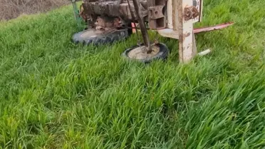Kaza yerinde çekilmiş fotoğraf