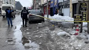 Kaza sonrası olay yerinin fotoğrafı