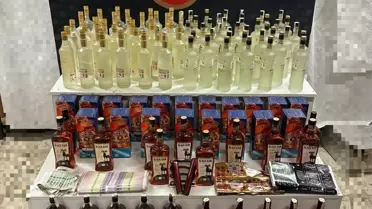Ele geçirilen sahte alkol ürünleri