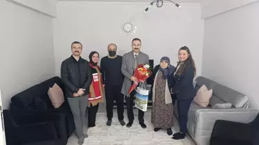 Kaymakam Ayvat şehit yakınları ve gazilerle bayram kutlaması