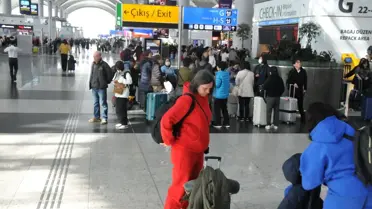 İstanbul Havalimanı'nda bayram yolcuları