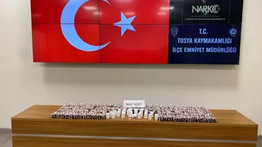 Ele geçirilen sentetik haplar