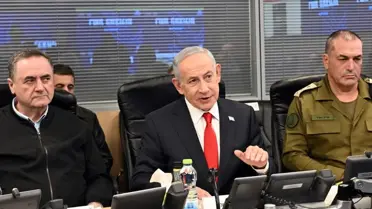 Netanyahu konuşma anı