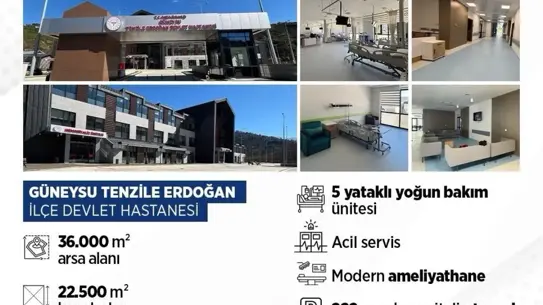 Tenzile Erdoğan Hastanesi'nin iç mekanları