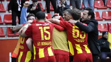 Kayserispor'un gol sevinci