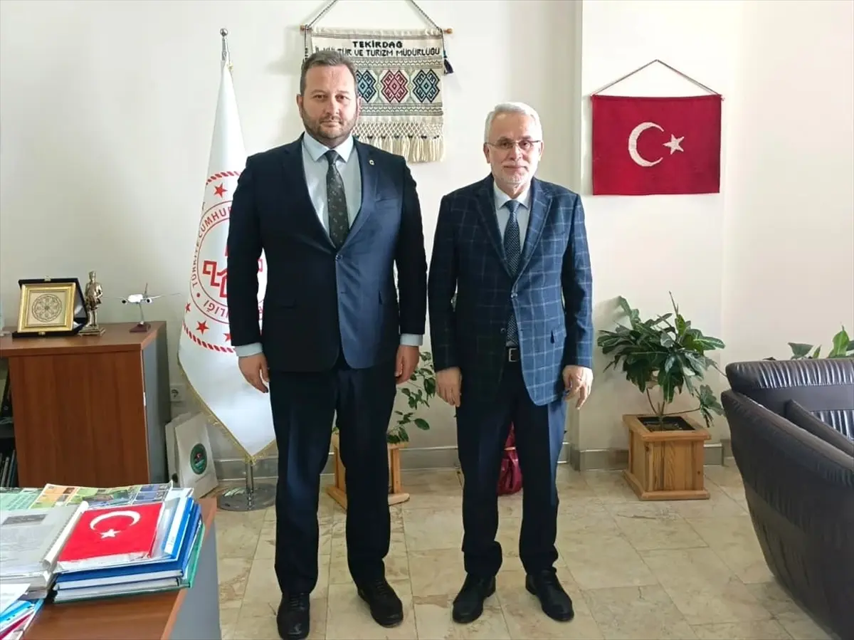Tekirdağ Müftüsü Mustafa Bilgiç, Kültür ve Turizm Müdürü Karaküçük'ü Ziyaret Etti