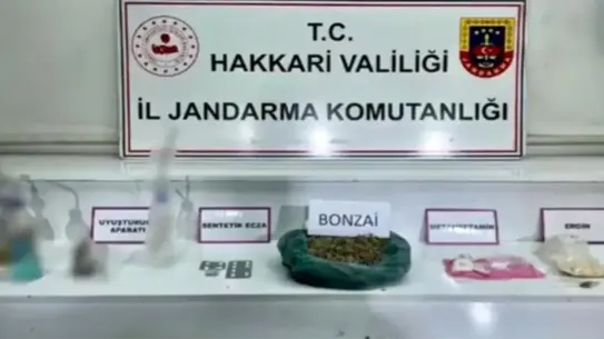 Operasyonda ele geçirilen uyuşturucu maddeler