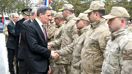 Erzurum Emniyet Karakolu'nda bayram kutlaması