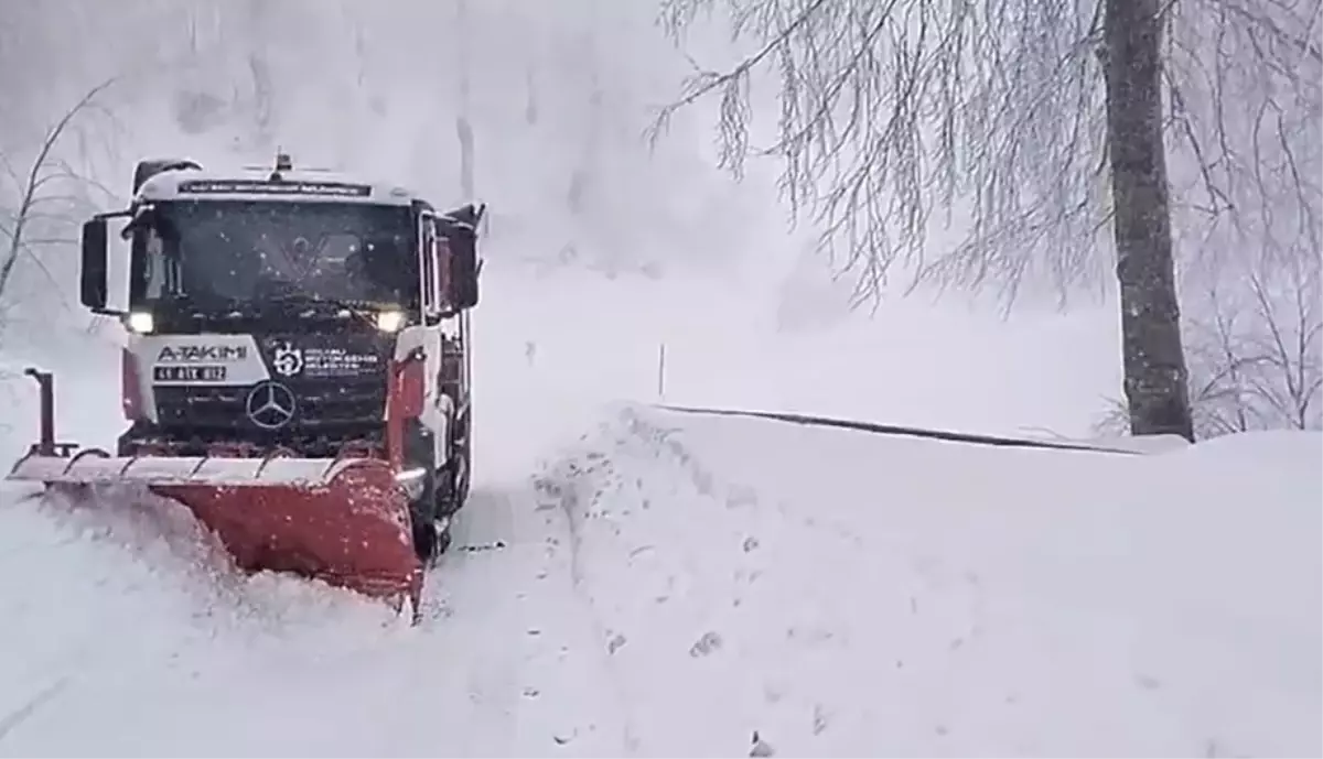 Kocaeli'nin Yüksek Kesimlerinde Kar Yağışı Yol Açtı, Ekipler Hızlı Müdahale Ediyor