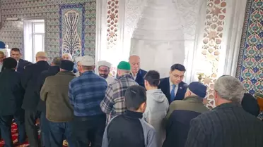 Kaymakam Çömen'in bayramlaşma programındaki fotoğrafı