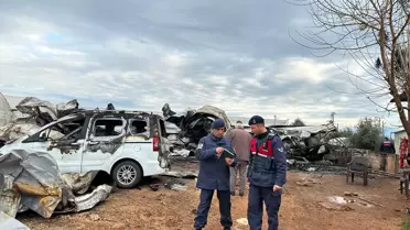 Yangın sonrası itfaiye ekipleri