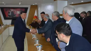 Bayramlaşma programından bir an