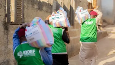 Gazze'ye gönderilen IDDEF yardım paketleri