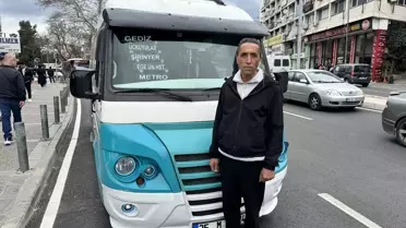 Şoförün hastaneye götürürken çekilen fotoğraf