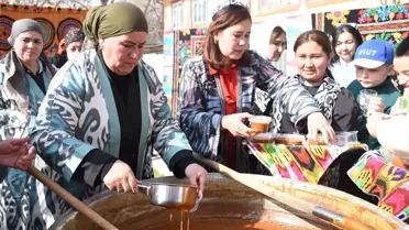 Nevruz’da sümelek tatlısı hazırlanışı