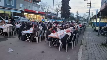 İftar sofrası ve katılımcılar