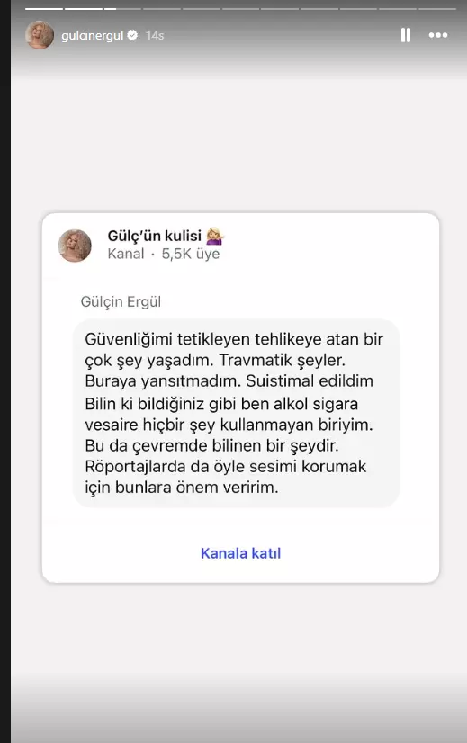 Ergül'ün güvenlik endişesi
